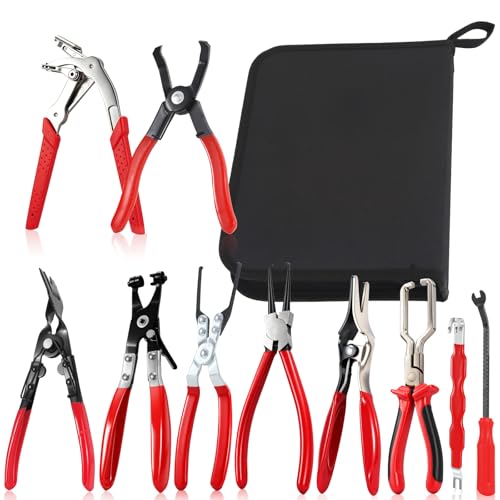 10PCS Fuel Line Disconnect Tool Set with Storage Bag - color: 10pcs