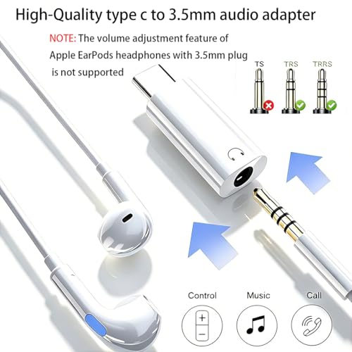 FRIGRAF 1PACK USB C to 3.5mm Audio Adapter, Type C to Headphone Jack Dongle - size: 1-Pack