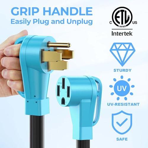 CircleCord RV/EV Y Adapter Cord 50 Amp to Two 50 Amp - style: 50A-50A-50A