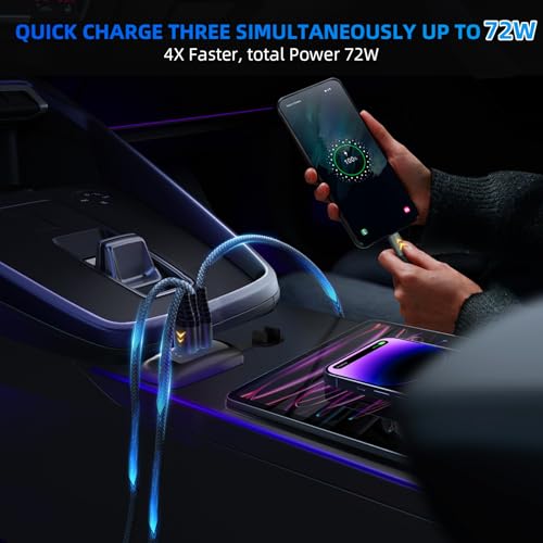 72W 3 Charging Ports 12V RV USB Outlet Panel Wall Surface Mount - color: 1PCS