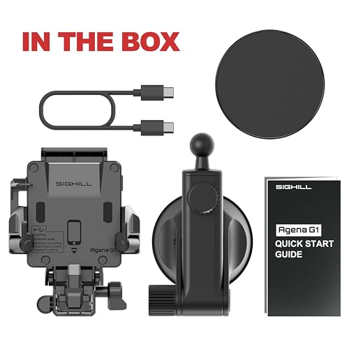 NO-Look Docking Agena G1 Charging Phone Holder Dashboard & Windshield Universal Car Mount with Suction Cup Base and Telescopic Arm for USB-C Port iPhone, Samsung, Google, Huawei, Nokia - style: (USB-C) Dashboard & Windshield