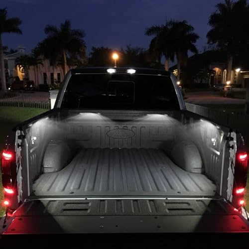 SUNPIE Truck Bed Lights with Magnetic for Trucks, Jeep Wrangler, Tractor - color: 4 Packs White