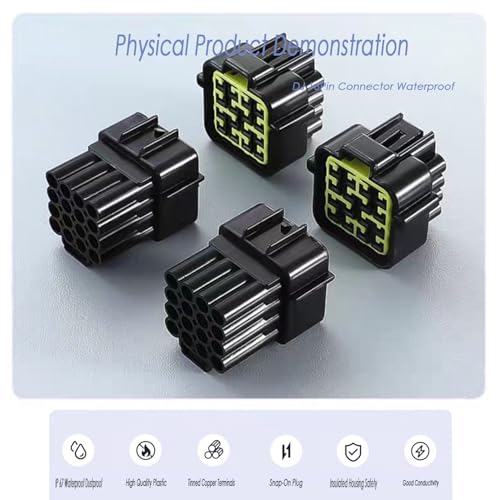 Waterproof Plug Connector,Automotive Electrical Connector for Car,Truck,RV - size: Mix pins plug connectors