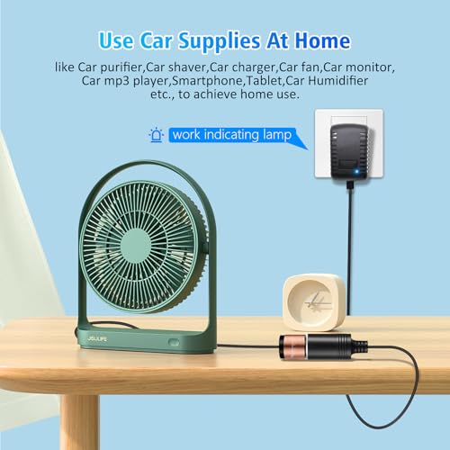 110v to 12v converter,Car Cigarette Lighter Adapter - AC to DC Converter(110V-240V to 12V),Car Power Adapter 2A 24W,Compatible with Car Purifier,humidifiers,Car bluetooth,camping shower, and more - color: black-1