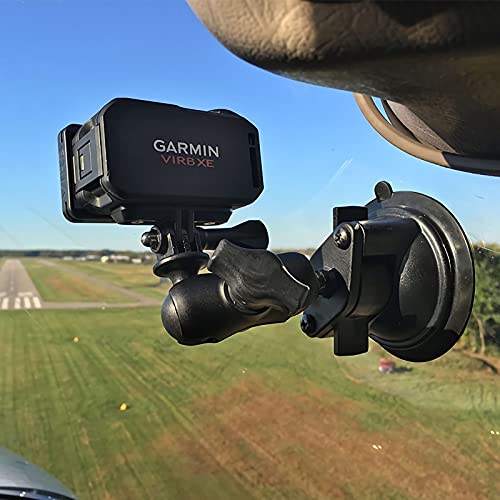 Car Windshield Suction Cup Mount for Insta360 ACE Pro X6 X5 X4 X3 X2 X R RS GO 2 3, GoPro Hero Max Fusin 12 11 Accessories and DJI OSMO Action Camera Dash Cam Holder