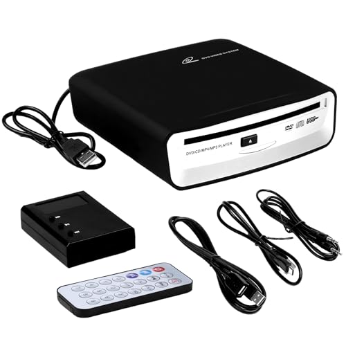 Car External CD Player, USB/AUX/FM Multi-Connection, Compatible with Car/TV/Mac/Laptops/Desktops/PC, Supports Android 4.4+ Navigation | Bovrou