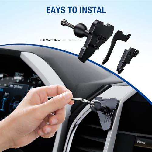 Surfcabin CNC Magnetic Vent Phone Holder for 2015-2020 Ford F150 - style: Compatible with F150 2015-2020 with Metal Arm