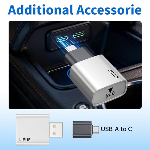 Wireless CarPlay Adapter (Grey) - color: Grey