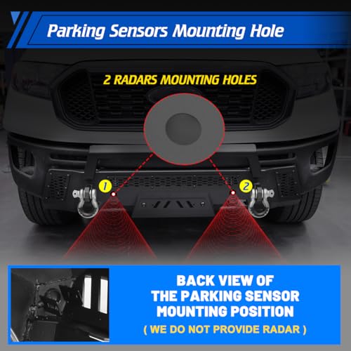 Nixon Offroad Modular Steel Front Bumper For 2019-2023 Ford Ranger - style: 1A+3A+102+401