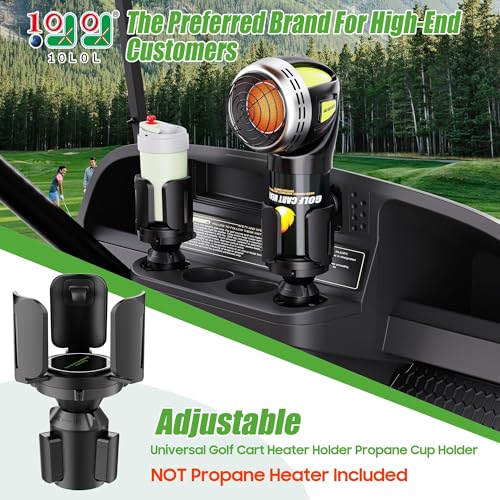 10L0L Golf Cart Heater Propane Cup Holder, Universal Cup Holder Expander - color: 1PC Black