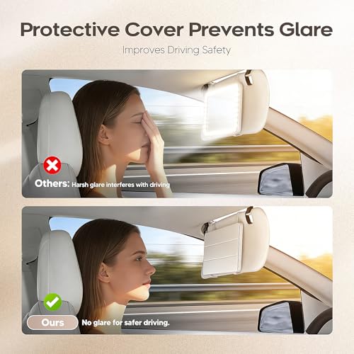 Upgraded Car Sun Visor Mirror Vanity as Gifts for Women Girl Men Makeup