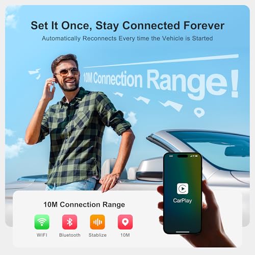 AI Box CarPlay, 3-in-1 Wireless CarPlay Adapter Android Auto OEM Wired Cars