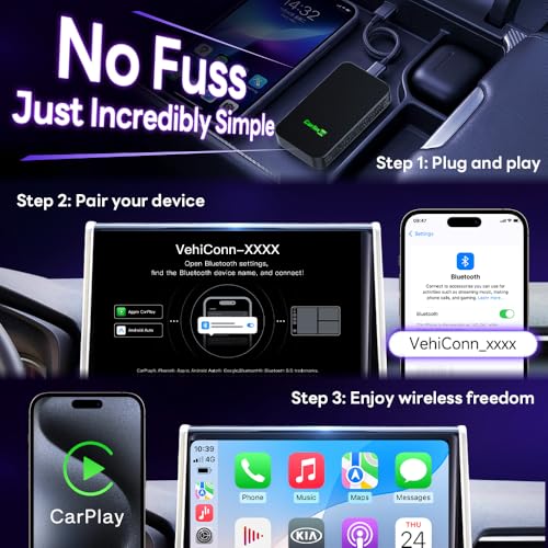 CarlinKit 5.0 Wireless CarPlay Adapter for Android Auto 2AIR