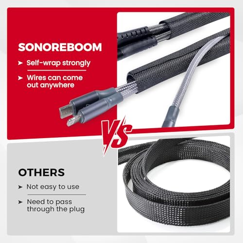 Split Braided Wire Sleeving Loom Mesh Woven Tubing 1/4"-18ft - style: 1/4" - 18 Feet