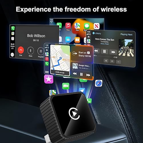 2026 Wireless CarPlay & Android Auto Adapter for iPhone & Android, 2-in-1 Mini Metal Dongle, Plug & Play Auto-Connect, Zero Latency Wireless Car Adapter for OEM Wired Radios (Slive) - color: Slive
