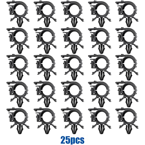 25pcs I.D. 1/2”, O.D. 11/16”, Fits 1/4" Hole Wire Loom Routing Clip for GM 8911472