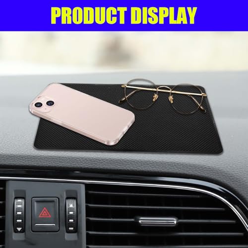 Car Dashboard Anti-Slip Silicone Pad, 7.9''x5.1'' Sticky Adhesive Mat - size: 7.87'' x 5.12''