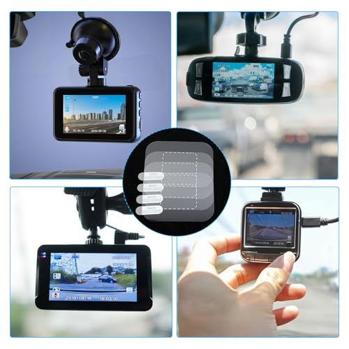 12 Pcs Dashcam Electrostatic Stickers, Clear Prevent Scratching and Falling - color: 12 Pcs