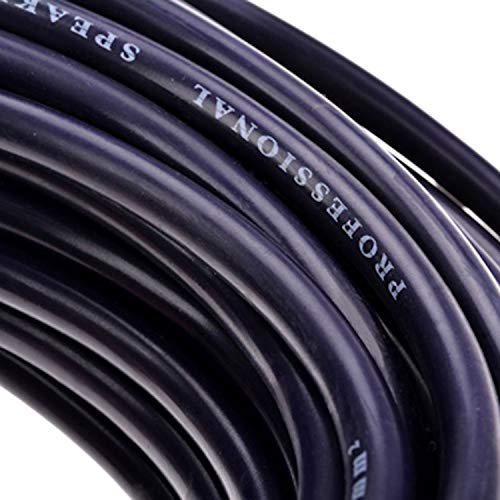 2Pack 100 ft Male Speakon to Speakon Cables, Professional 12 Guage AWG Audio Cord DJ Speaker Cable Wire with Twist Lock - 2 Conductor. - size: 100Ft