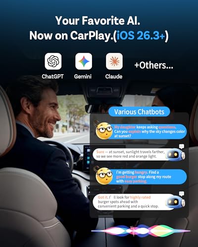 OTTOCAST Mini Nova (2026 Version) Wireless CarPlay Adapter,5s Auto Connect