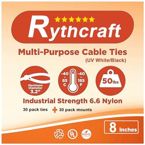 30 Pack 2 inch Zip Tie Adhesive Mounts Self Adhesive Cable Tie Base Holders with Multi-Purpose Tie wire clips with screw hole,Anchor stick on wire holder with 8 inch zip ties (Black&White) - color: 30 Pack 2" Black/White
