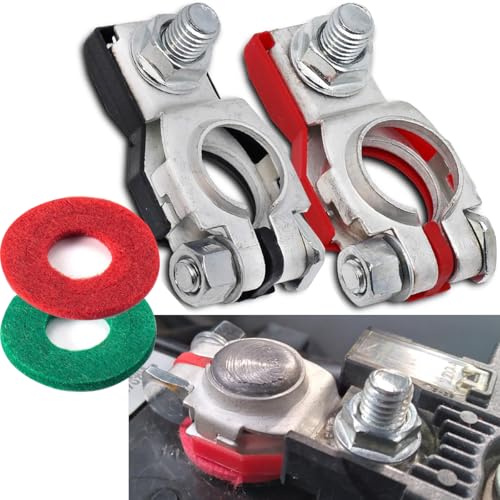 Battery Terminals for Nissan - Compatible for Nissan, Maxima, Rouge, Sentra, Murano,243407F000,24340-7F000, 243407F001, Positive and Negative,Plastic Cove - size: nissan 0
