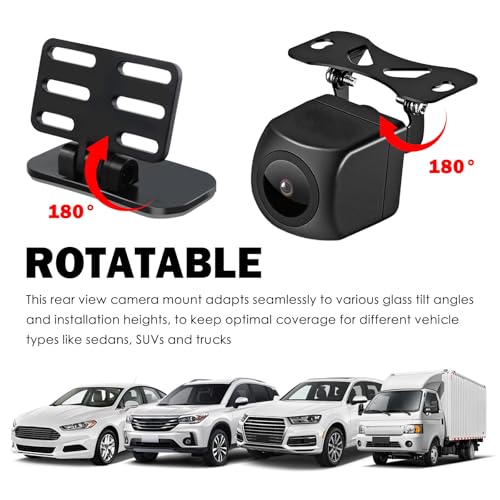 2 Set Car Backup Camera Mount Kit, 180° Adjustable
