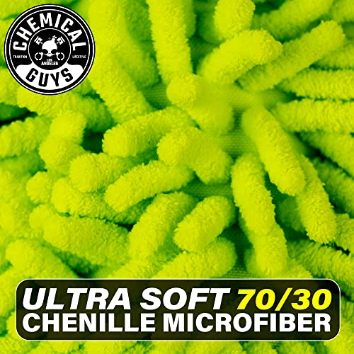 Chemical Guys Chenille Premium Scratch-Free Microfiber Wash Mitt for Car Washing,Lime Green,Ultra-Soft Car Wash Gloves,Swirl-Free Finish,Safe for Trucks,SUVs,Motorcycles,and More,(Pack of 24) - size: 24 Pack
