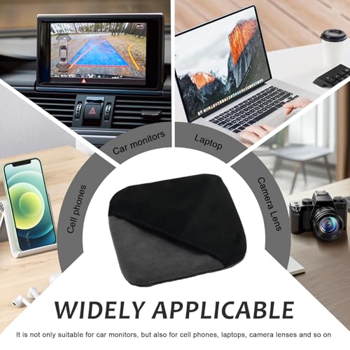 vvag Car Screen Cleaner for Display, Foldable 4.13"x4.13" Microfiber Non-Scratch Cleaning Pad Wipe Cloth, Interior Car Accessories for Dashboard LCD Touchscreen - size: Square