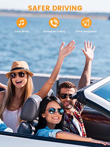 MaedHawk Rotatable Bluetooth 5.3 Wireless Aux Audio Receiver for car