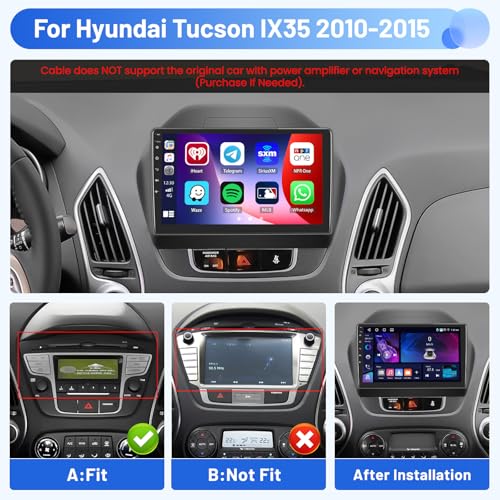 Inefala 4+64G Radio for Hyundai Tucson IX35 2010-2015 Carplay Stereo - size: 4+64G