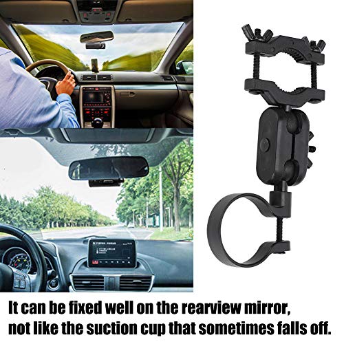 360 Degree Rotating Car Rearview Mirror Camera Support Kit for Driving Recorder