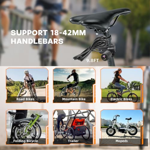 Ebike Rear View Camera with Night Vision & 110° Wide Angle