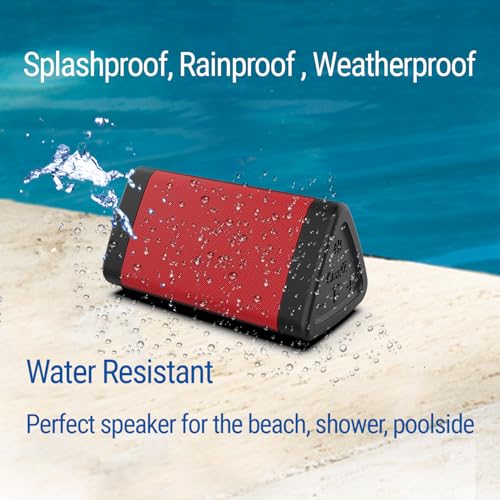 OontZ Angle 3 Gen 4 Portable Bluetooth Speaker, 12W, 24-Hour Playtime, Red - color: Red