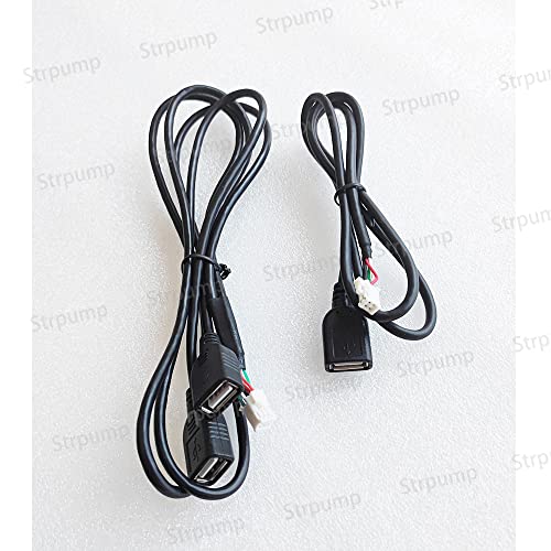 Android Car Radio Stereo 4PIN USB 6PIN/w 2USBs (3 USBs Port Total) Harness Adapter Plug Set GPS Head Unit for Aftermarket Android Radio with 16pin Power Socket - style: 3USB Ports