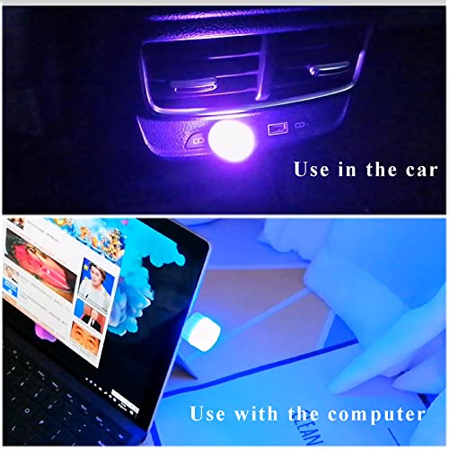 Sokelinn-six 6 Pack Mini USB Night Light, Plug in LED Lamp Decorative Lighting Party Festival (Blue) - color: Blue