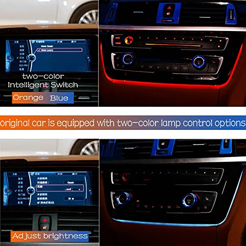 Center Two-color Ambient Light For BMW 3 4 Series 3GT M3 M4 - color: Sport Red
