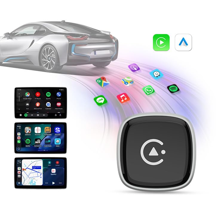 CarPlay Wireless Adapter 2-in-1 for Android Auto