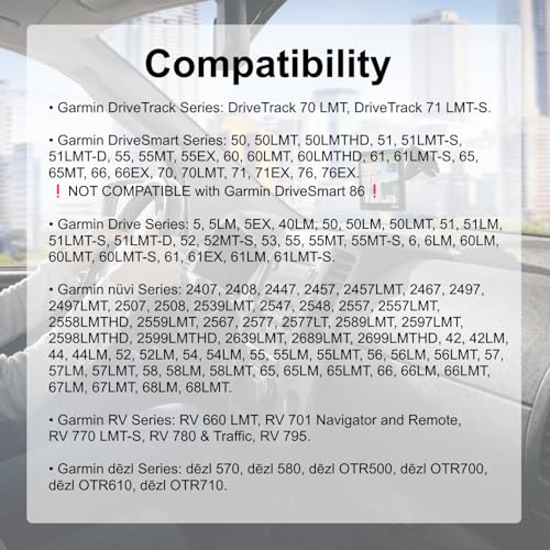 Suction Cup Windshield Bracket Cradle Mount Replacement for Garmin Nuvi 2457LMT 2497LMT 2539LMT 2557LMT 2558LMTHD 2558LMT 2577LT 2589LMT 2597LM 2597LMT 2598LMTHD 2599LMTHD