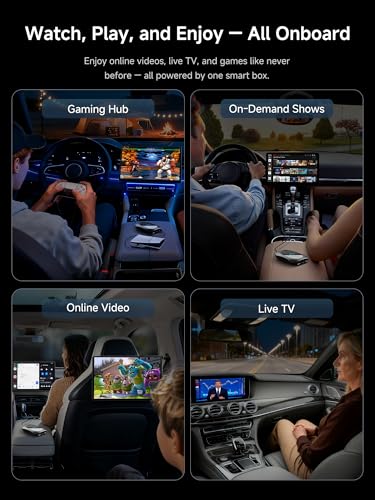 Magic CarPlay Box, Wireless CarPlay Adapter Supports for Netflix/YouTube/TF Card, AI Box Carplay, Plug & Play, Drivechat with AI Skills, Dual WiFi, Bluetooth, Fits for OEM Wired CarPlay Cars - color: Matte Gray