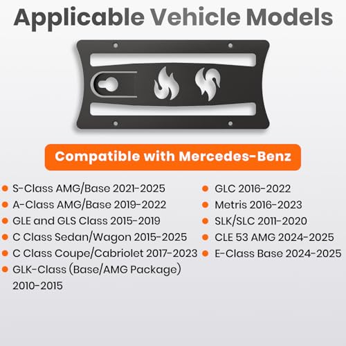 License Plate Mounting Kit Fits Mercedes-Benz C Class/GLC/GLE and GLS Class