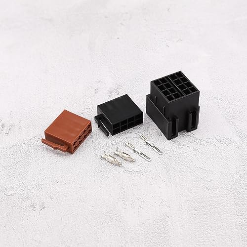 ECSiNG 2 Sets 16 Pin Car Audio Wiring Cable Adapter Car Stereo Radio Loom Adapter 16 Pin ISO Terminal Connector for Repairing ISO Connector