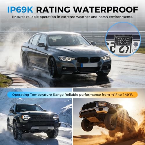 Wireless Backup Camera for Truck: 5" Portable Wide Rear View Camera 1080P