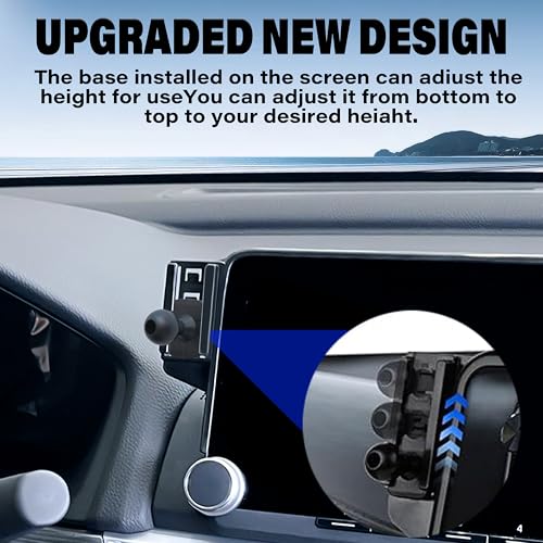 Car Phone Mount for 2023-2025 Toyota BZ4X / Subaru Solterra Accessories - size: for 2023-2025 BZ4X/Subaru Solterra(8/12.3 Inch)