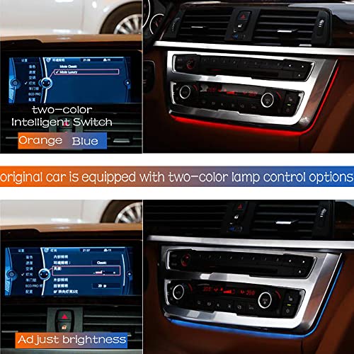 Center Two-color Ambient Light For BMW 3 4 Series 3GT M3 M4 - color: Silver