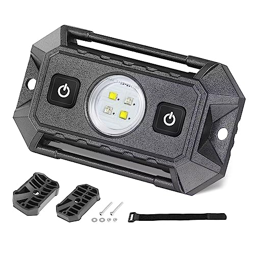 UTV Dome Light with Switch, Rfroad Lighting Universal Roll Bar Mount LED Lights Roll Cage Map Light Interior Lights for UTV ATV Golf Cart Trucks Bed RZR Polaris Off-Road - White/Green - color: Green and white