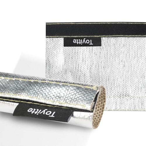 Heat Shroud Sleeve, 1-1/2" x 10FT Aluminized Hose & Cable Heat Shield - size: 1-1/2" I.D. x 10FT