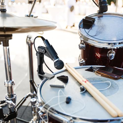 2 Pack Adjustable Drum Microphone Clips