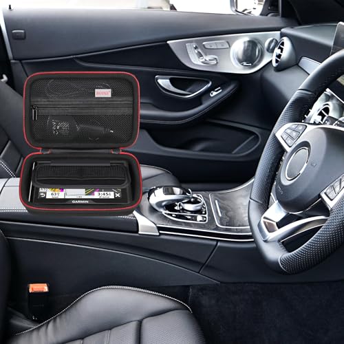 BOVKE Case for 5-5.5" inch Garmin GPS Navigator and Accessories, Black - color: Black (slim)