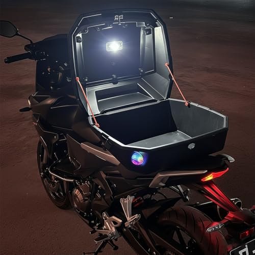 Auto-On Trunk Light with Angle Sensor- Wireless Rechargeable Light for Motorcycle Trunk, Fishing Box, and Camping Box